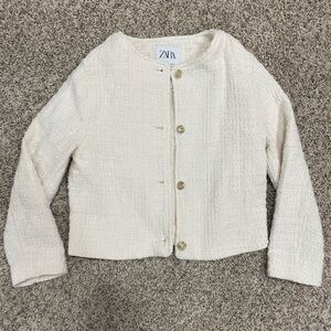 Zara girls tweed jacket